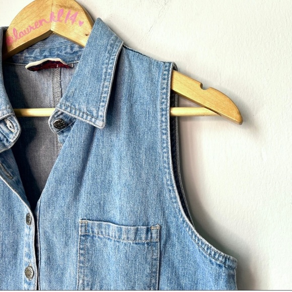 Vintage Nevada - M - denim polo dress - Picture 3 of 5